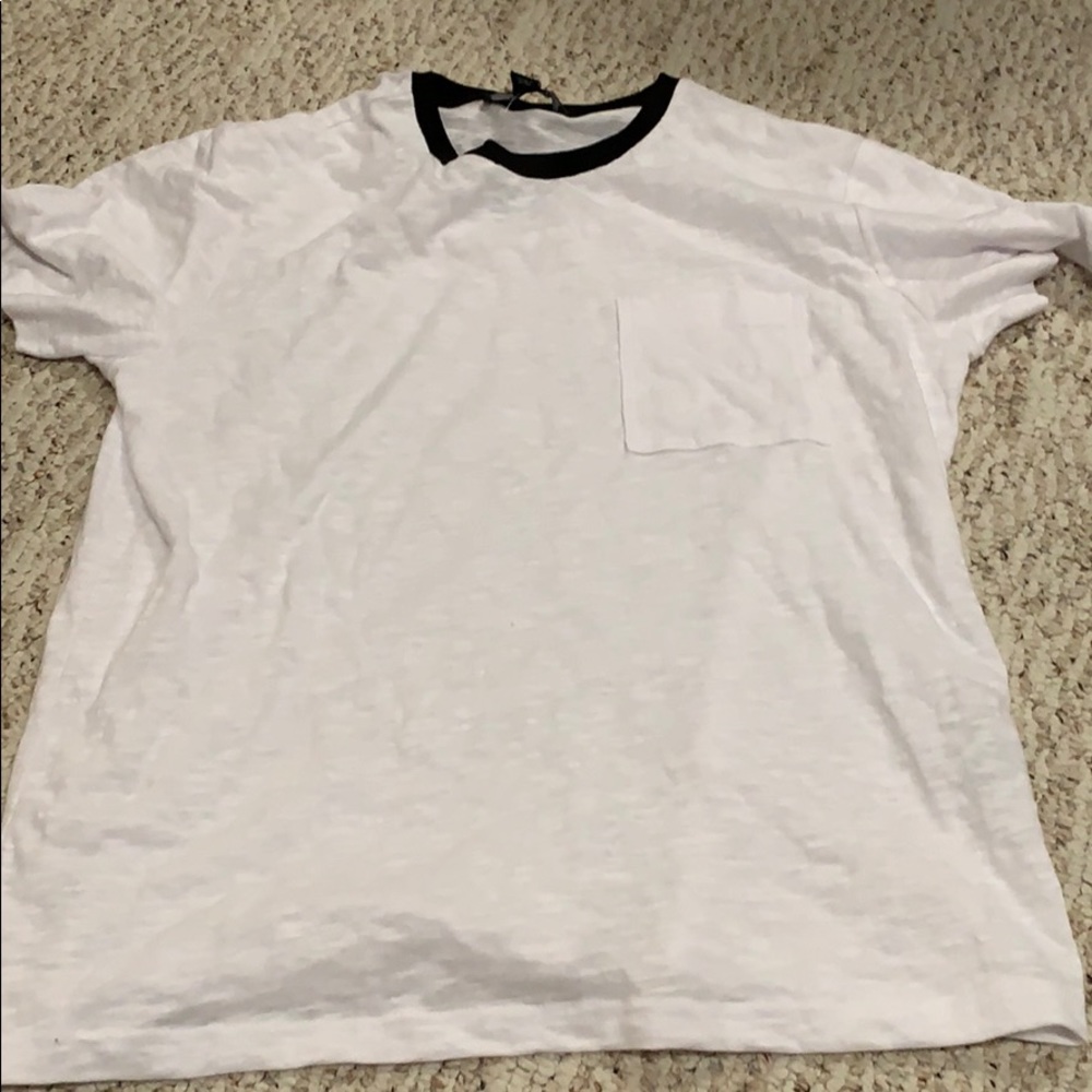 Forever 21 Pocket Tee White
